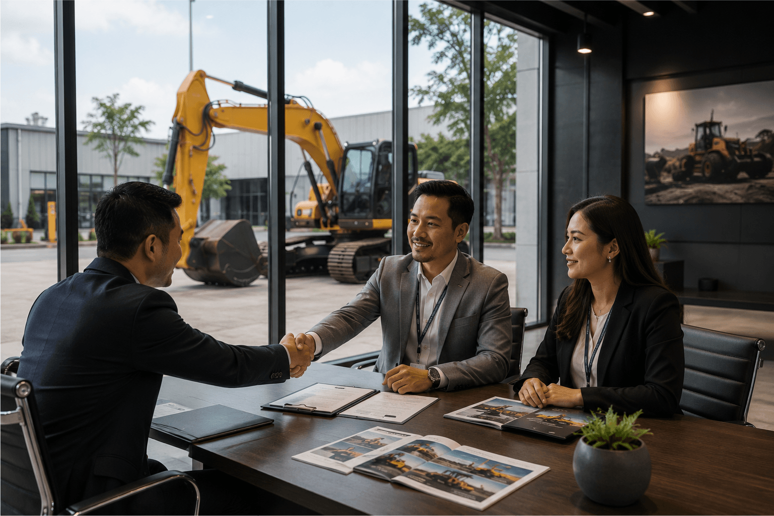 ICON team closing a deal with a customer