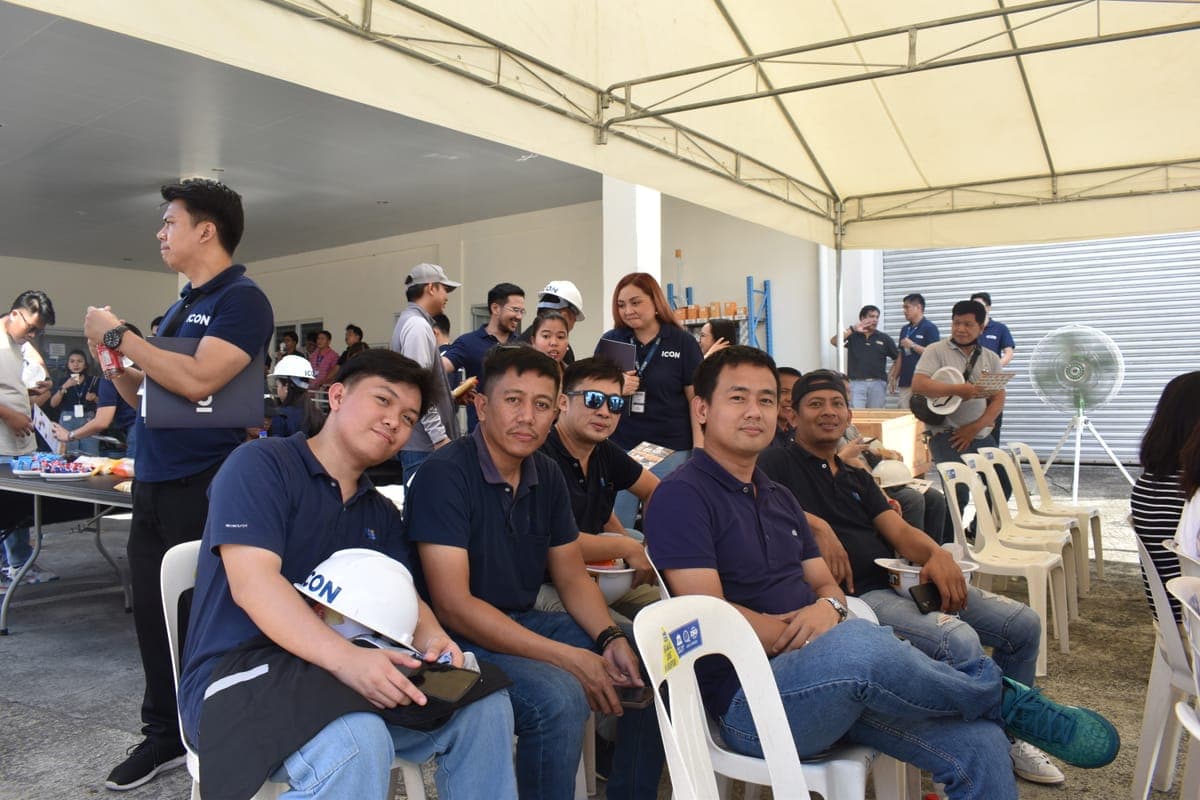 ICON employees at a company event